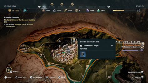 Where To Find Keepers Insights In AC Odyssey Atlantis DLC .